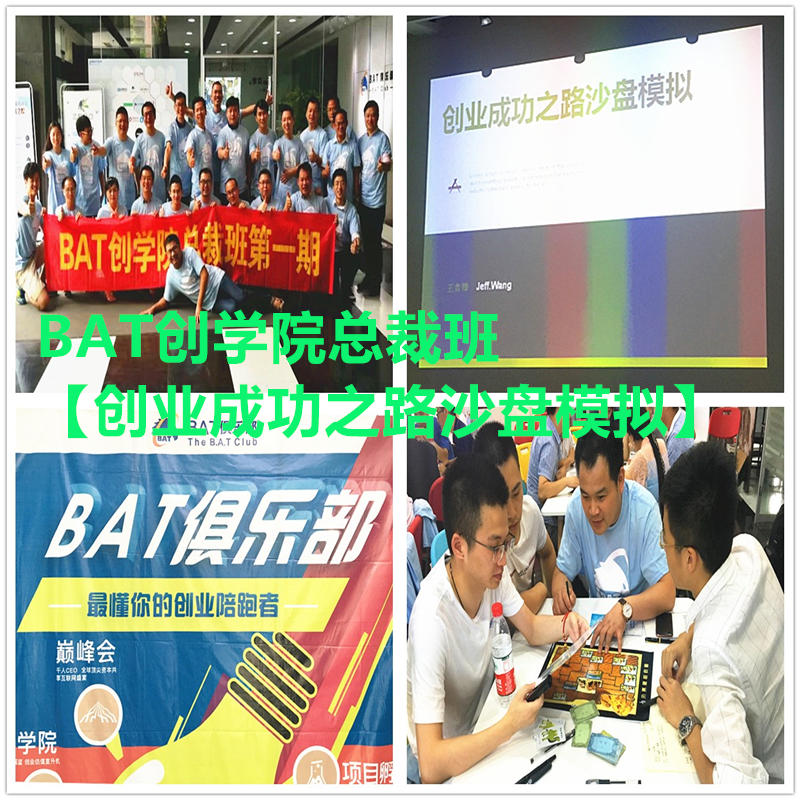 BAT創(chuàng)學院總裁班【創(chuàng)業(yè)成功之路沙盤模擬】